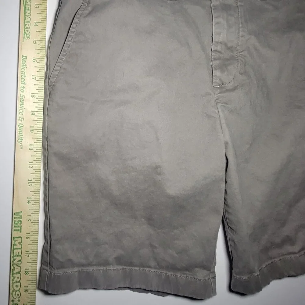 Tommy Hilfiger Mens Gray Chino Style 5 Pocket Shorts Size 34